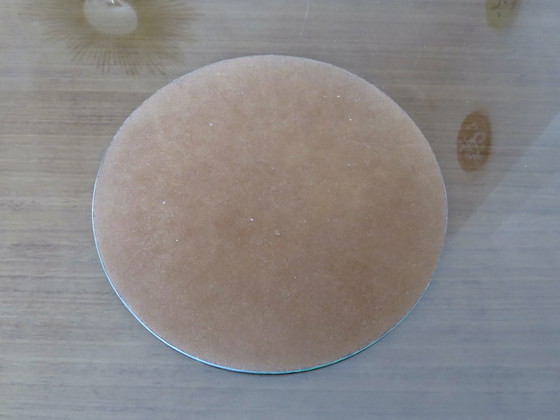 Image 1 of Espejo de mesa Art Déco redondo y biselado