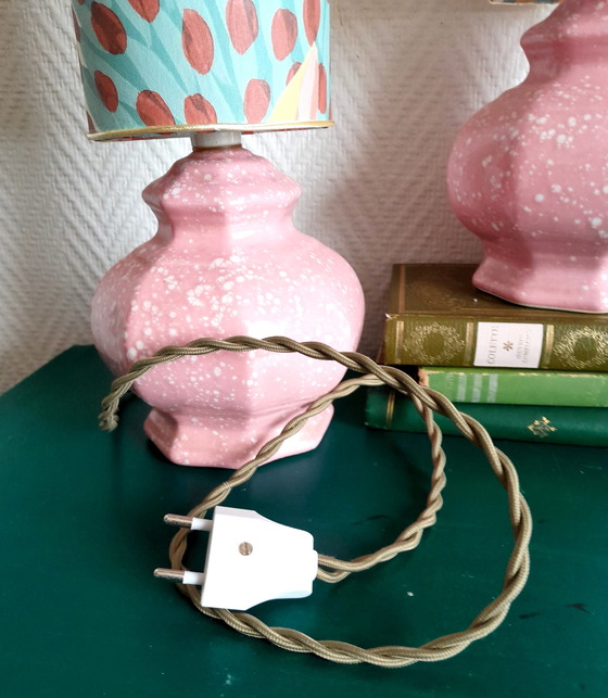 Image 1 of 2x lampes vintage céramique