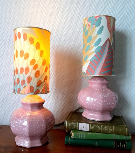 Image 1 of 2 lampade vintage in ceramica