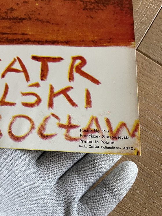 Image 1 of Franciszek AB Bilberstein-Starowieyski (1930-2009), Gombrowicz, 1975, Poster n., P-7, Poster teatrale originale,