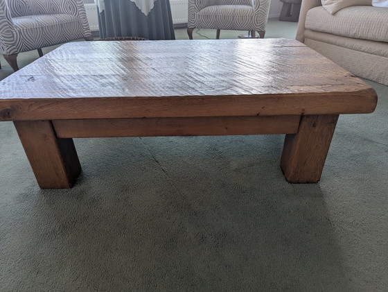 Image 1 of Heavy Oak Table.