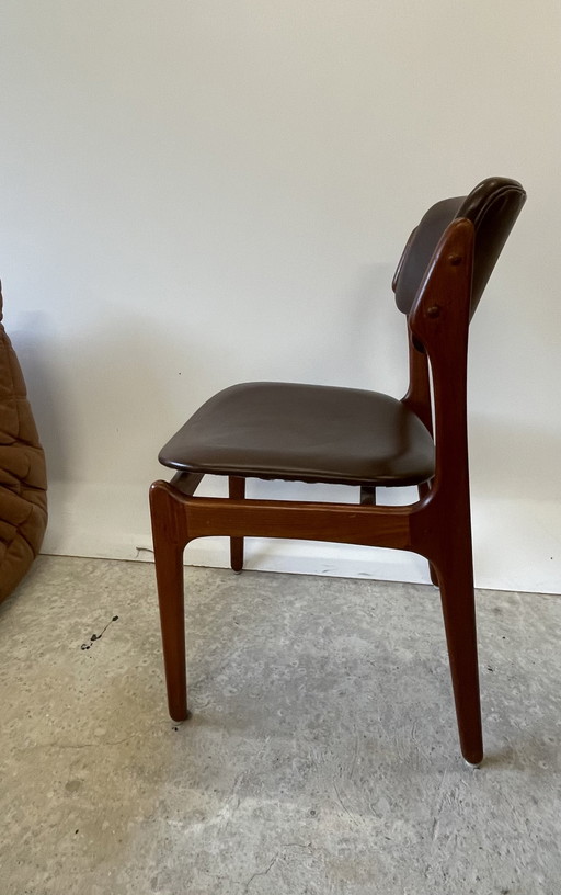 4x Erik Buch model 49 chairs