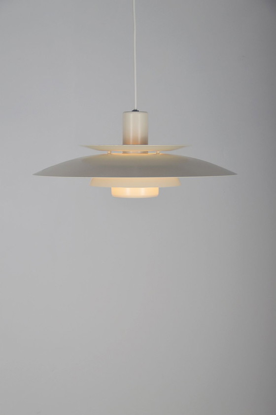 Image 1 of Danish bowl hanging lamp by Lyskaer, model 4856, 1970s