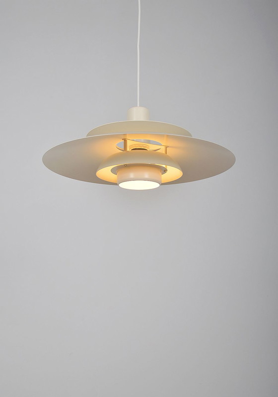 Image 1 of Danish bowl hanging lamp by Lyskaer, model 4856, 1970s