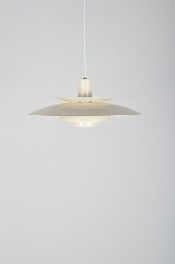 Image 1 of Danish bowl hanging lamp by Lyskaer, model 4856, 1970s