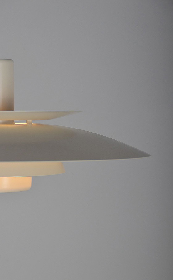 Image 1 of Danish bowl hanging lamp by Lyskaer, model 4856, 1970s