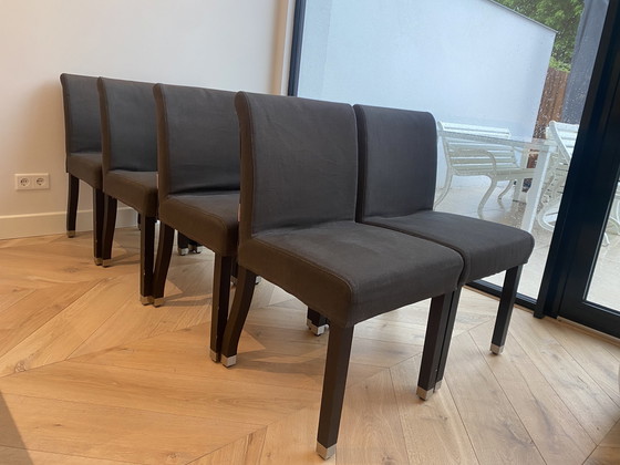 Image 1 of 8x Flexform Pausa dining chairs