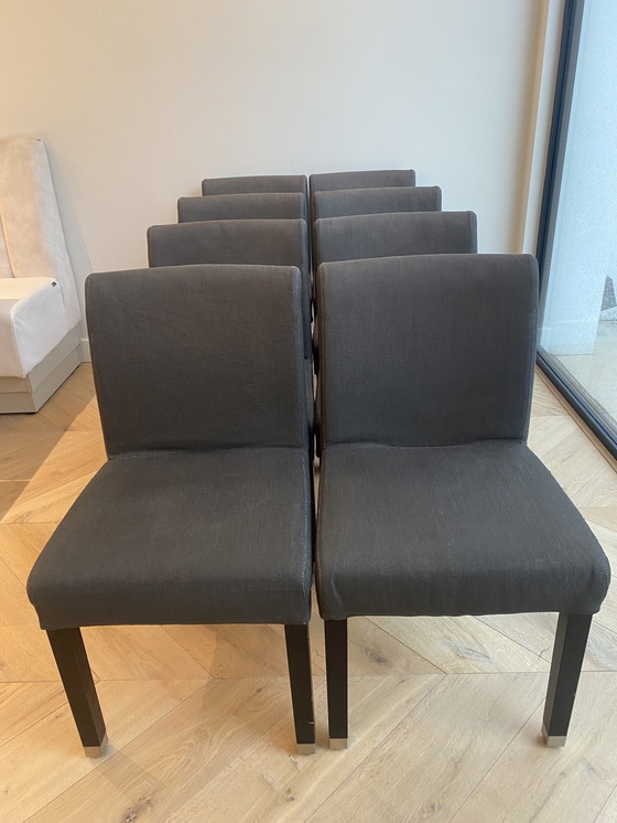 Image 1 of 8x Flexform Pausa dining chairs