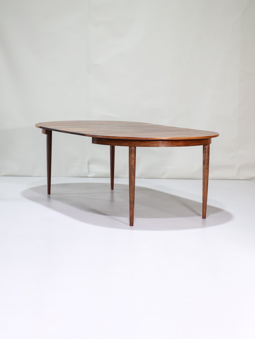 Extendable dining table rosewood Danish