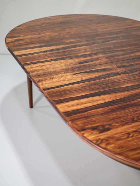 Image 1 of Extendable dining table rosewood Danish