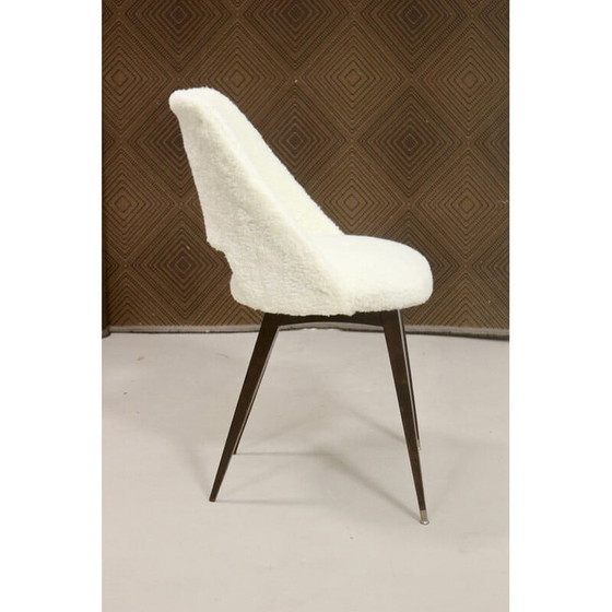 Image 1 of Vintage chair in fur effect fabric, 1970