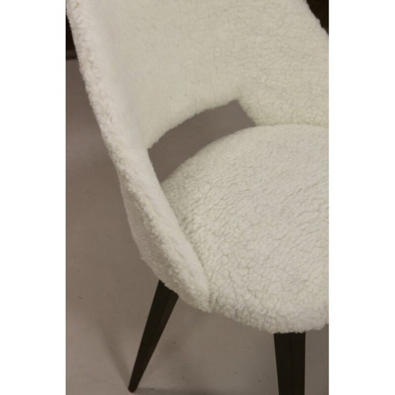 Image 1 of Vintage chair in fur effect fabric, 1970