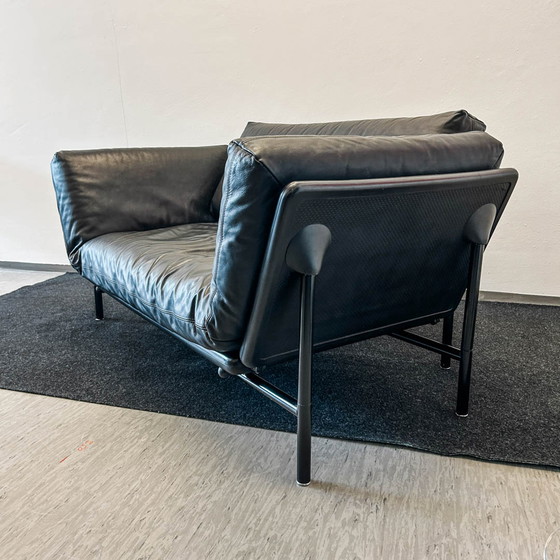 Image 1 of Dema - Canapé Rataplan - cuir noir - largeur 150 cm - classique