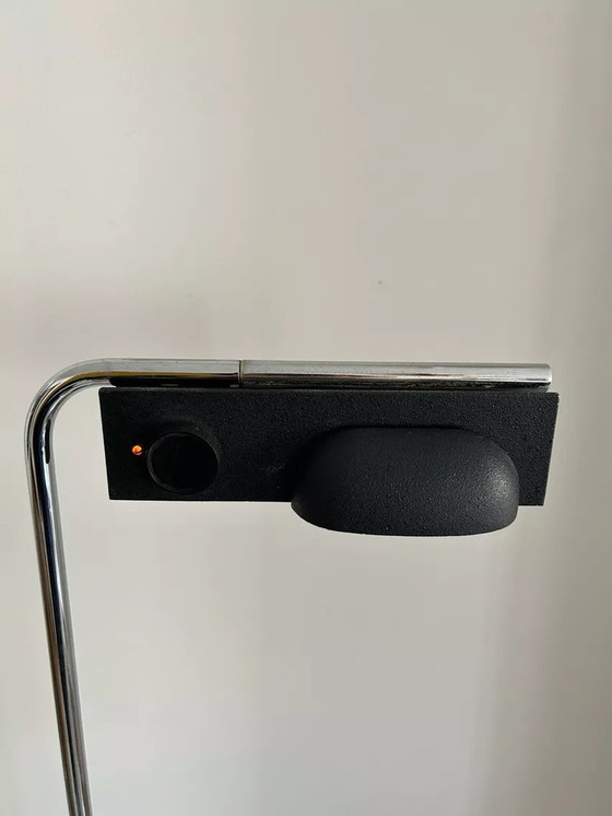 Image 1 of Lampada da terra vintage regolabile, cromata e nera, Gismondi per Artemide, Italia, anni '80