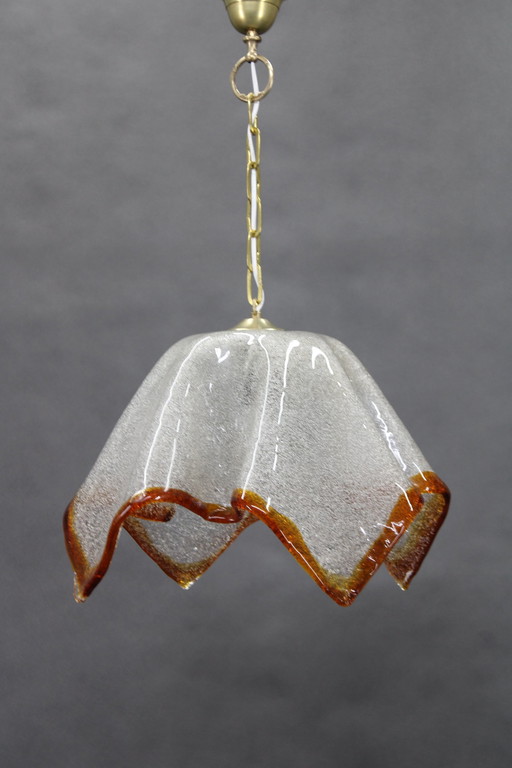 1980S Large Murano Glass Pendant Light, Italy