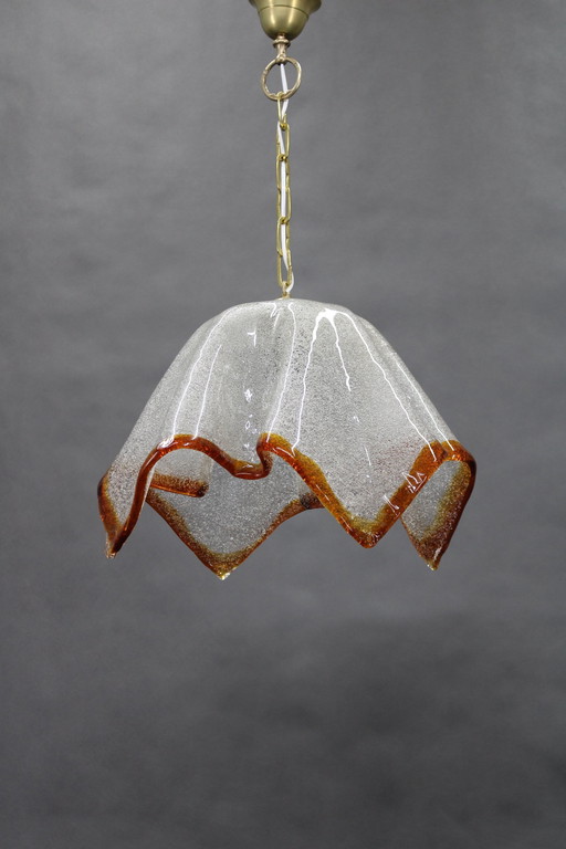 1980S Large Murano Glass Pendant Light, Italy