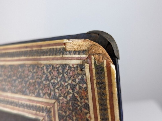 Image 1 of Antique Hand Painted Silver Qajar Album