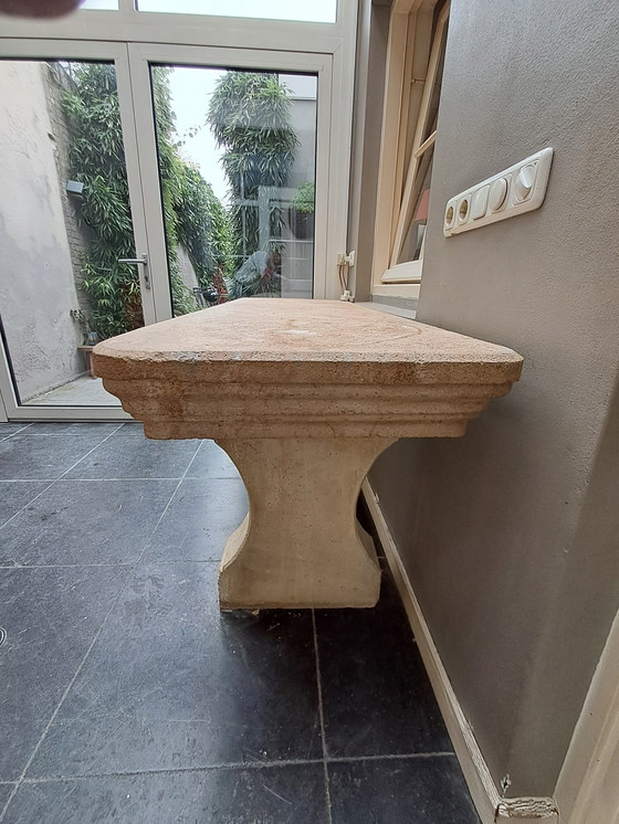 Image 1 of Garden Table Of Sandstone