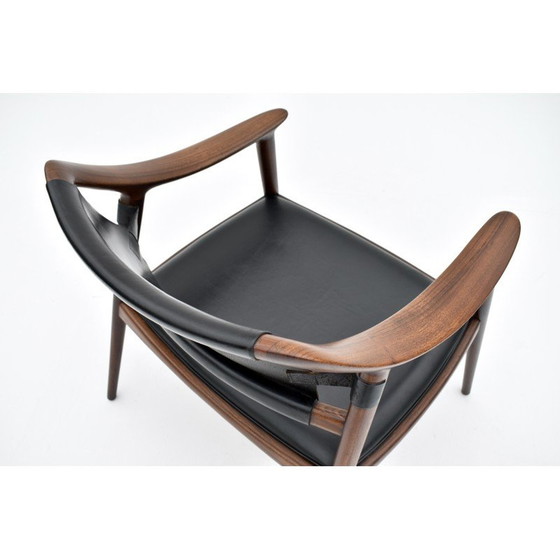 Image 1 of Poltrona vintage in teak massiccio di Adolf Relling e Rolf Rastad per Gustav Bahus, Norvegia 1954