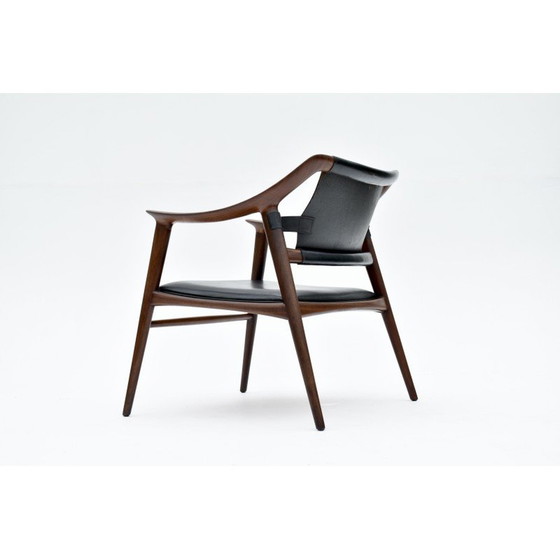 Image 1 of Poltrona vintage in teak massiccio di Adolf Relling e Rolf Rastad per Gustav Bahus, Norvegia 1954