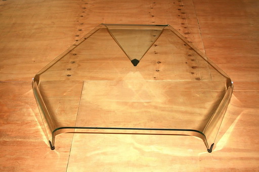 Coffee Table Rimadesio Hanky Esegona Of Float Curved Glass