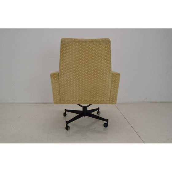 Image 1 of Mid-century swivel armchair with wheels, Czechoslovakia 1970s