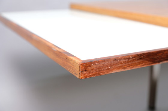 Image 1 of German vintage coffee table with extendable white ceramic blades