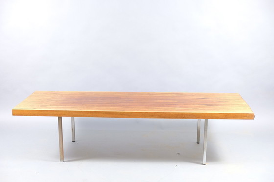 Image 1 of German vintage coffee table with extendable white ceramic blades