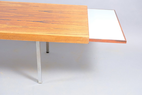 Image 1 of German vintage coffee table with extendable white ceramic blades