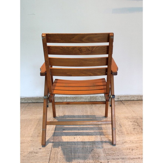 Image 1 of Sedia pieghevole in legno vintage, anni '70