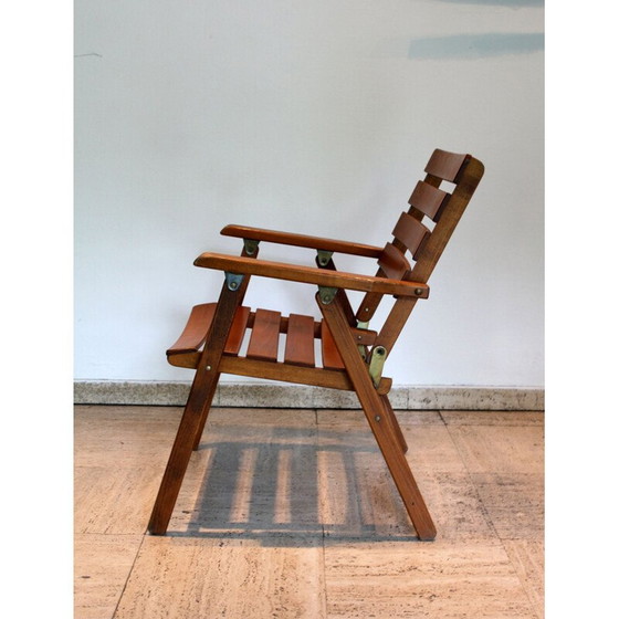 Image 1 of Sedia pieghevole in legno vintage, anni '70