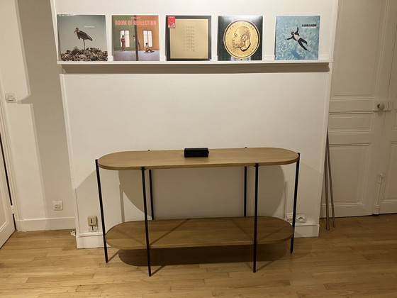 Image 1 of Wood & Metal Console