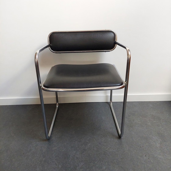 Image 1 of 4x Chaise Sigma bauhaus Mid Century