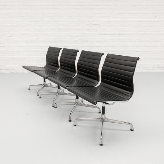 Image 1 of Eames Ea 106 Swivel Chair Vitra Set Of 4