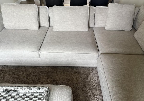 Image 1 of Modern Corner Sofa with ottoman