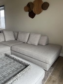 Modern Corner Sofa with ottoman