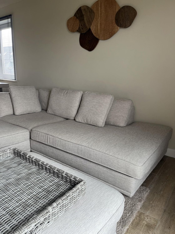 Image 1 of Modern Corner Sofa with ottoman