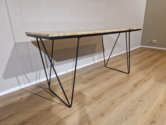 Image 1 of Vintage Onyx Desk - 1960s - Design - Sidetable