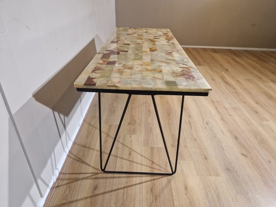 Image 1 of Vintage Onyx Desk - 1960s - Design - Sidetable