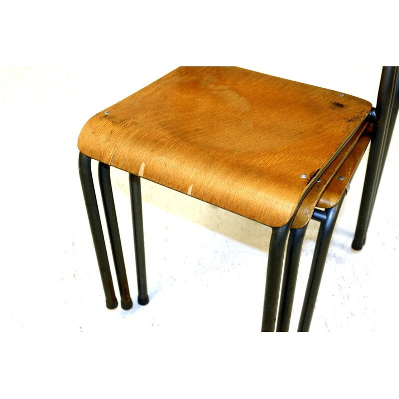 Set of vintage school chairs Sweden 1950 €980 Whoppah