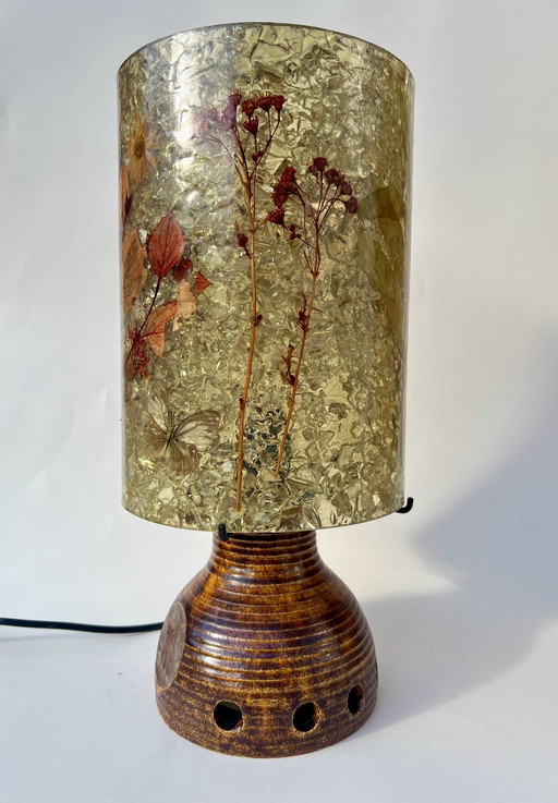 Accolay Table Lamp With Resin Lampshade, 1970S France