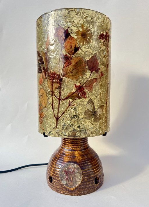 Accolay Table Lamp With Resin Lampshade, 1970S France