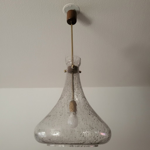 Goutte Design Blown and Bubbled Glass Pendant, Capital Lighting