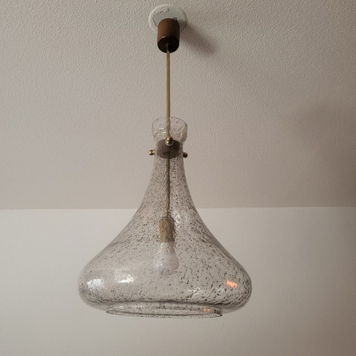 Goutte Design Blown and Bubbled Glass Pendant, Capital Lighting