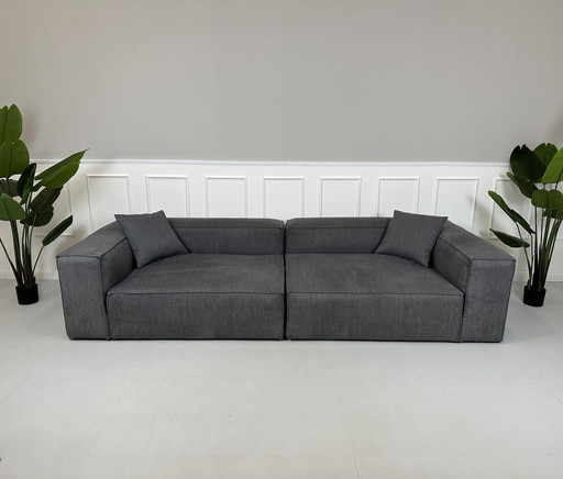 Bolia Cosima Sofa Designer Gray Fabric Couch Large Corner