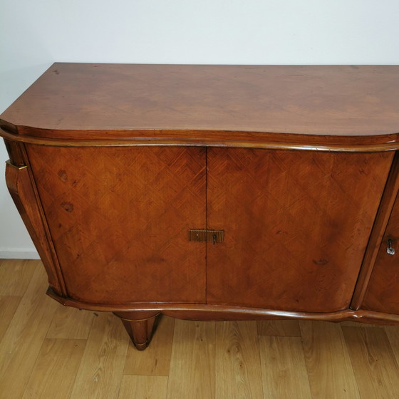 Image 1 of Art Deco vintage XL sideboard sideboard wall cabinet Jules Leleu