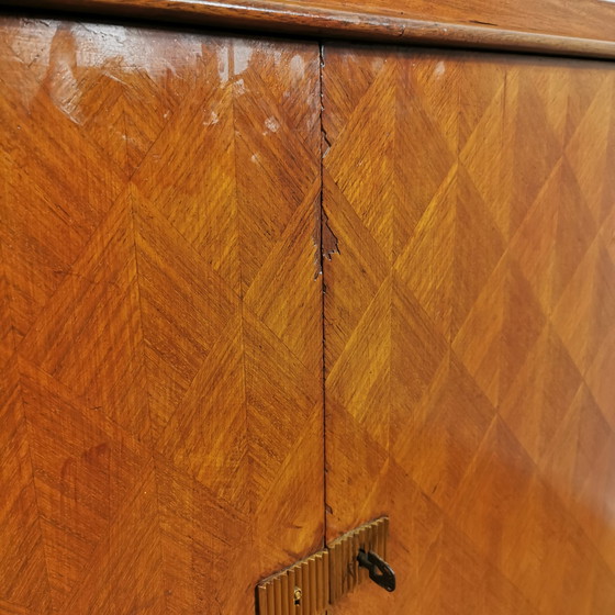 Image 1 of Art Deco vintage XL sideboard sideboard wall cabinet Jules Leleu