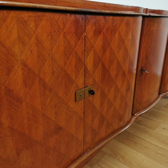 Image 1 of Art Deco vintage XL sideboard sideboard wall cabinet Jules Leleu