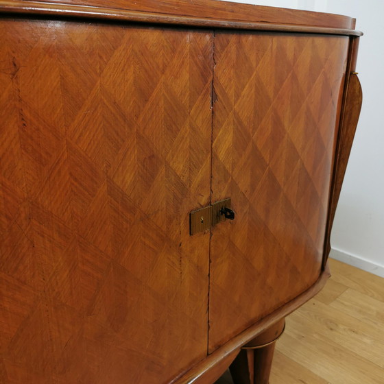 Image 1 of Art Deco vintage XL sideboard sideboard wall cabinet Jules Leleu