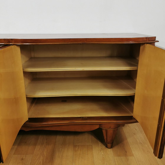 Image 1 of Art Deco vintage XL sideboard sideboard wall cabinet Jules Leleu